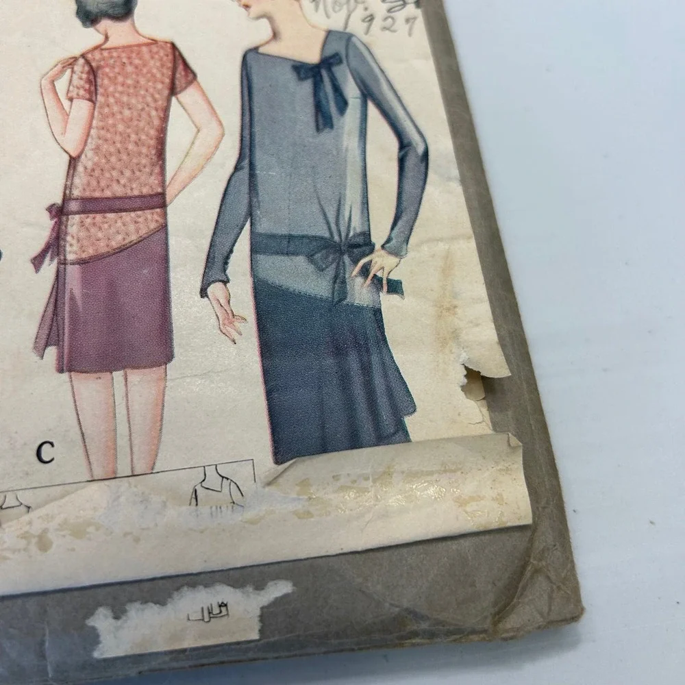 McCall Antique Early 1900's Pattern #5106 Ladies‎ Slip On Dress Size 38 HTF RARE